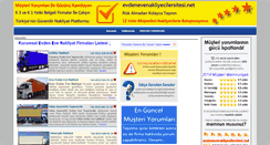 Desktop Screenshot of evdenevenakliyecilersitesi.net